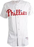 Philadelphia Phillies Home White/Scarlet Authentic MLB Jersey