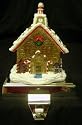 Lighted Gingerbread House Christmas Stocking Holder