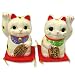 Maneki Neko Fortune Lucky Love Couple Pair Cat White