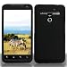 Black Hard Plastic Rubberized Case Cover for LG VS910 Revolution