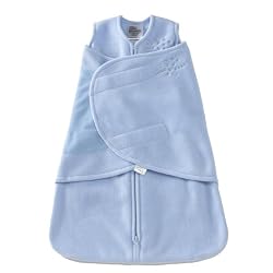 Halo Innovations Sleepsack Swaddle Micro Fleece, Baby Blue, Small