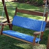 Cumaru Double Porch Swing - Coastal Blue