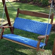 Hatteras Outdoors Double Porch Swing Coastal Blue
