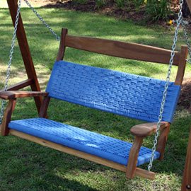 Hatteras Outdoors Double Porch Swing Coastal Blue