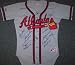 500 Home Run Club Autographed/Hand Signed Braves Jersey (11 Autos) Ted Williams, Hank Aaron PSA/DNA