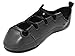 Ryan and Odonnell Girls Soft Gel Black Leather Irish Dance Pumps - With Free Drawstring Bag -
