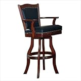 Swivel Bar Stool - Monticello 30" Leather in Cherry [Set of 2]