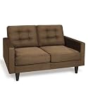 Plaza 56" Tufted Loveseat, Mocha
