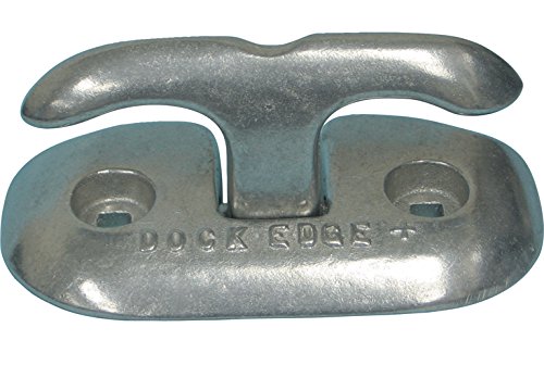 Dock Edge + Polished Aluminum Flip-Up Dock Cleat, 6-Inch