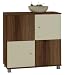 SB-Design 433-003 Kommode Sophia 3 B/H/T ca. 80 x 86 x 38 cm Zwetschge/Elfenbein