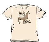 Drama Llama - Adult Cream S/S T-Shirt For Men