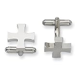 Chisel Stainless Steel Cross Cuff Links
