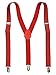 Fashion Suspenders (One Size, Red Glitter)