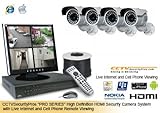 NIGHT GUARD PRO SERIES Complete 4 Camera Indoor/Outdoor Color Sony Super HA ....