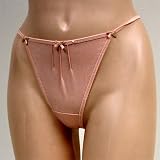 Venus 2 Pack $28 Satin Nude Floral Inset Thong #0162 M