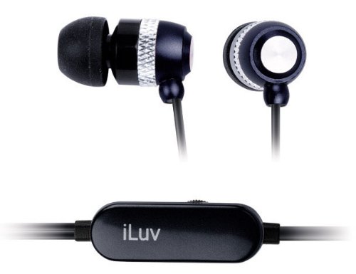iLuv (アイラブ) i353BLK カナル型ボリュームコントロール付きステレオイヤホン ブラック