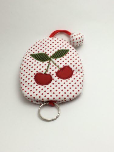 Key Cover Handmade Cotton Cute Red-cherry Design New Style Holder Car Key House- Key