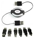 USB Travel Kit 1394 Firewire Cable 6 Adapters A/b