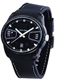 Police 'Pursuit' Gents Black Silicon Strap Watch With Black Dial