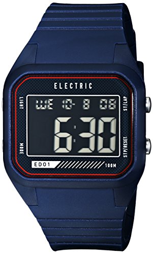 Electric Men's EW0110030011 ED01 Plastic Watch with Blue Polyurethane Band