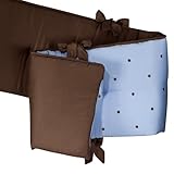 Luxe Blue Crib Bumper