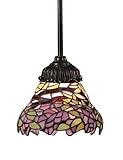 IMAGE OF Landmark 078-TB-28 Lilac Mix-N-Match 1-Light Pendant, 23-1/2-Inch H, Tiffany Bronze