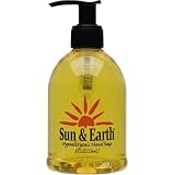 Sun & Earth Liquid Hand Soap Pump, 8-Ounce Bottles (Pack of 6)