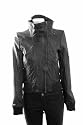 Anastasia-Black Leather Womens Biker Jacket