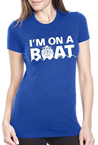 Women's I'm On A Boat T Shirt Funny Saturday Night Live Tee For Women