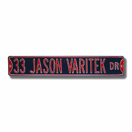 Authentic Street Signs Boston Red Sox Jason Varitek Street Sign