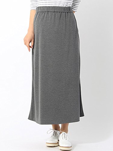 (ユニバーサルランゲージ) 天竺カットソー リバーシブルマキシスカート グレー／ブラック