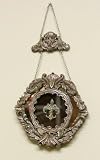 Jeweled Fleur de Lis Shadowbox Wall Medallion