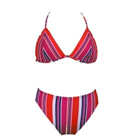 Buy Free by Gottex Purple Red Carnival Stripe Bikini 14 by Gottex