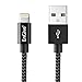 [Apple MFi Certified] EnGive Nylon Braided 8Pin 6.6Ft/2M Lightning to USB Data Sync Charger Cable for iPhone 6s/6/5s, iPad Pro/Air/Mini, iPod 5/6th gen, iPod Nano 7th gen, iOS 9 Compatible(Black)