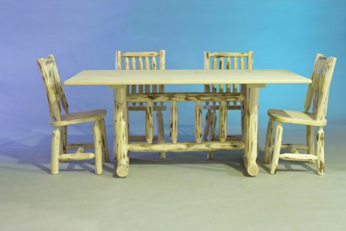 Log Furniture - Dining Table-Varnished - Free 