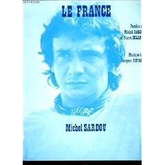 Le france paroles de michel sardou, partition pour musique et chant