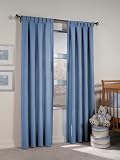 Kids Soft Ultra Suede Tab Top Curtain Panels