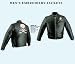 Men's Scooter Jacket with Skull & Bone Embroidery, Side Zip Snap Over Zipout Liner