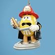 3" Candy Fantasy Yellow M&M's Fireman with Hose Christmas Ornament