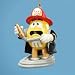 3" Candy Fantasy Yellow M&M's Fireman with Hose Christmas Ornament