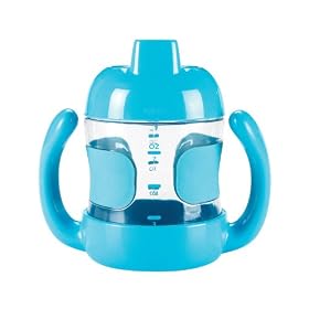 OXO Tot Sippy Cup with Handles, Aqua, 7 OunceOXO Tot Sippy Cup with Handles, 7 Ounce
