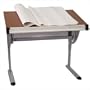 Adjustable Drawing and Drafting Table with Black Frame [NAN-JN-2783-GG]