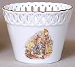 Beatrix Potter Peter Rabbit In the Garden Porcelain Flower Pot