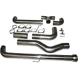MBRP S8008409 SMOKERS T409 Stainless Steel Down Pipe Back Dual Side Exhaust System by Mbrp
