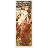 Woman advertising Documents Decoratifs, by Alphonse Mucha (Print On Demand)