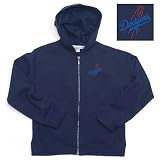 Los Angeles Dodgers MLB Girls Lucky Full Zip Hooded Jacket (Navy)