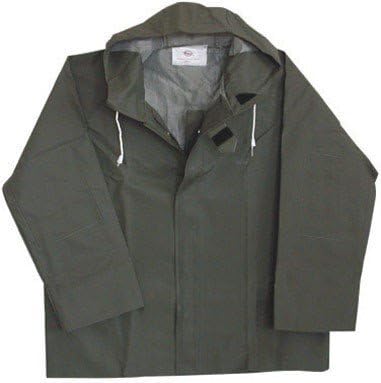 Boss Rainjacket With Hood Medium 50 Mil Green by Boss Buck