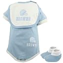 Cleveland Browns Light Blue Infant Football Bib & Booties Set