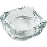 Picture Anchor Hocking Glass Square Ashtray, 3.625 Inch