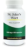 St. Johns Wort - 500mg X 100 Capsules - All the Benefit of St John's Wort, Concentrated in Capsule Form